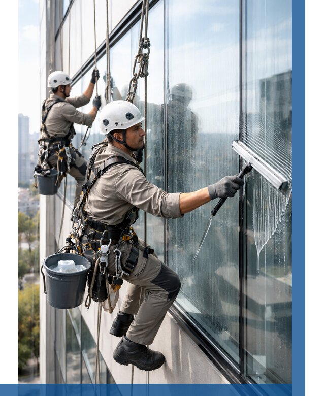 Мойка окон альпинистами в Уфе от 4624 р. | ВЫСОТНИК-Уфа