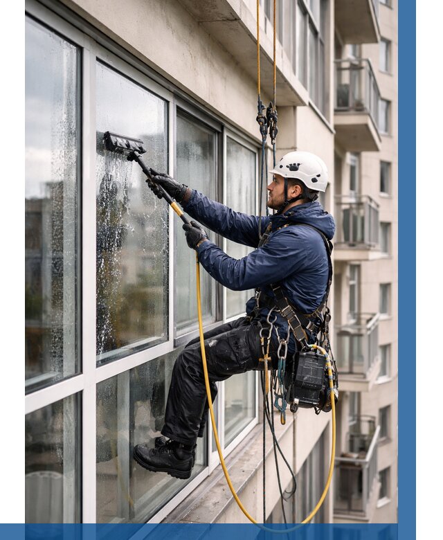 Мойка балконного остекления в Уфе от 3596 р. | ВЫСОТНИК-Уфа