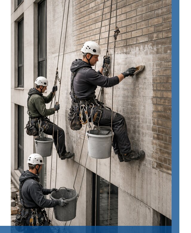 Удаление высолов с фасада в Уфе от 257 р. | ВЫСОТНИК-Уфа