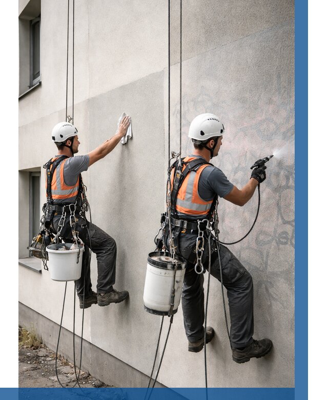 Антиграффити покрытие фасада в Уфе от 617 р. | ВЫСОТНИК-Уфа