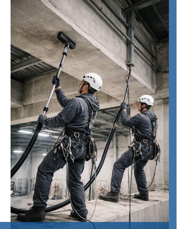 Обеспыливание потолочных конструкций в Уфе от 257 р. |ВЫСОТНИК-Уфа