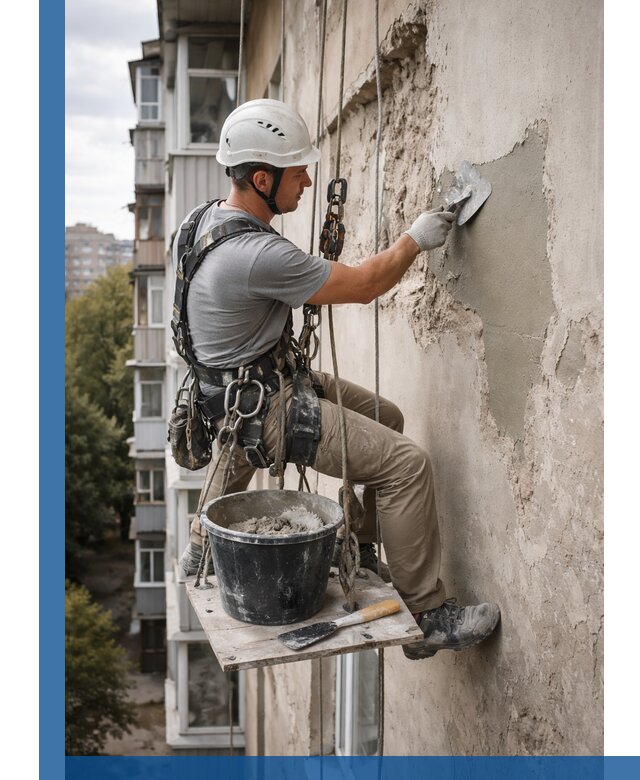 Восстановление фасадной штукатурки в Уфе с гарантией качества