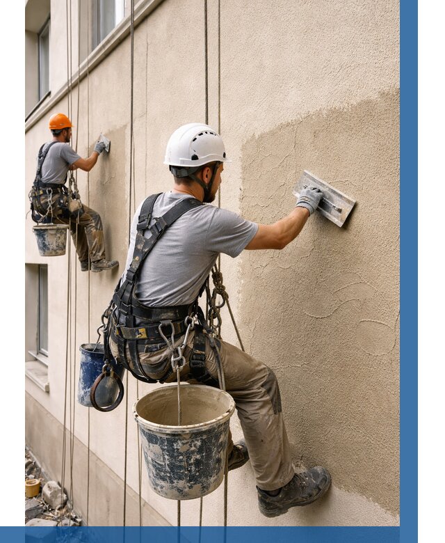 Декоративная штукатурка фасада в Уфе от 1233 р. | ВЫСОТНИК-Уфа