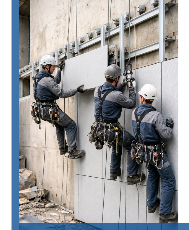 Монтаж вентилируемого фасада в Уфе под ключ с гарантией качества