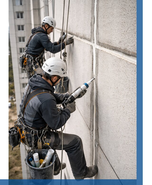Герметизация межпанельных швов в Уфе от 719 р. | ВЫСОТНИК-Уфа