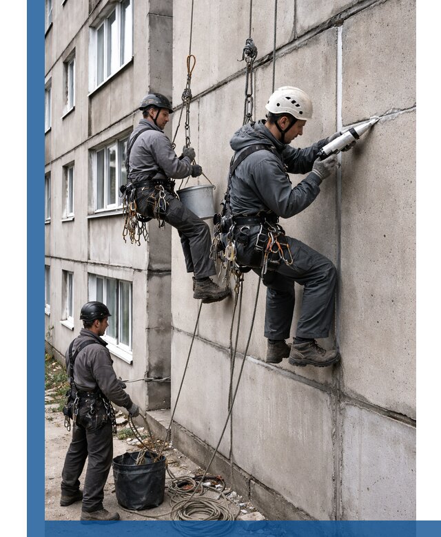 Герметизация межпанельных швов в Уфе с гарантией герметичности