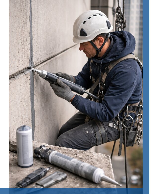 Вторичная герметизация швов в Уфе от 462 р. | ВЫСОТНИК-Уфа