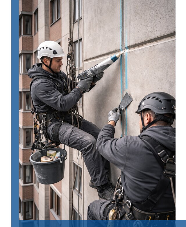 Вторичная герметизация швов фасада и кровли в Уфе