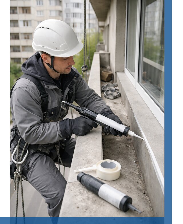 Герметизация швов лоджии в Уфе от 4624 р. | ВЫСОТНИК-Уфа