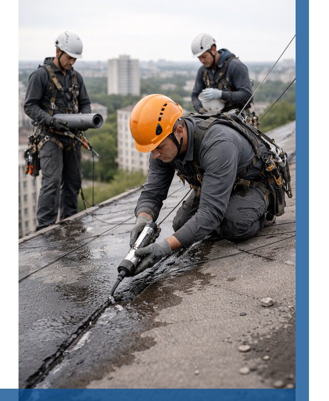 Устранение протечек кровли в Уфе от 12330 р. | ВЫСОТНИК-Уфа