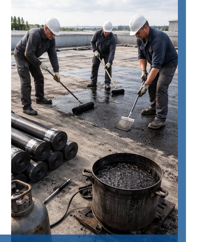 Гидроизоляция кровли мастикой в Уфе от 617 р. | ВЫСОТНИК-Уфа