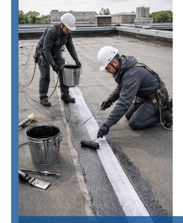 Гидроизоляция кровли мастикой в Уфе надежная защита