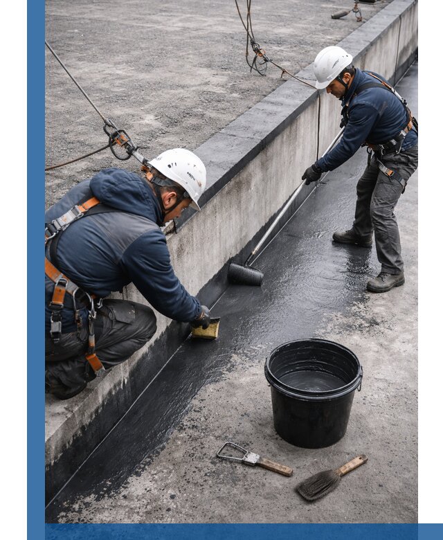 Гидроизоляция кровли жидкой резиной профессионально в Уфе