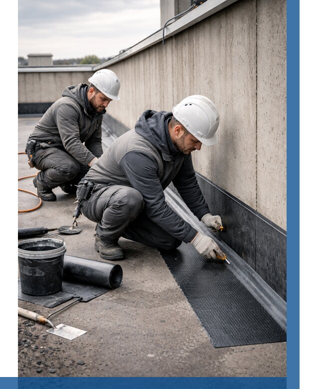 Гидроизоляция примыканий на кровле в Уфе от 925 р. | ВЫСОТНИК-Уфа