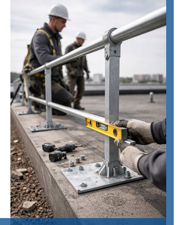 Монтаж кровельного ограждения в Уфе от 1233 р. | ВЫСОТНИК-Уфа