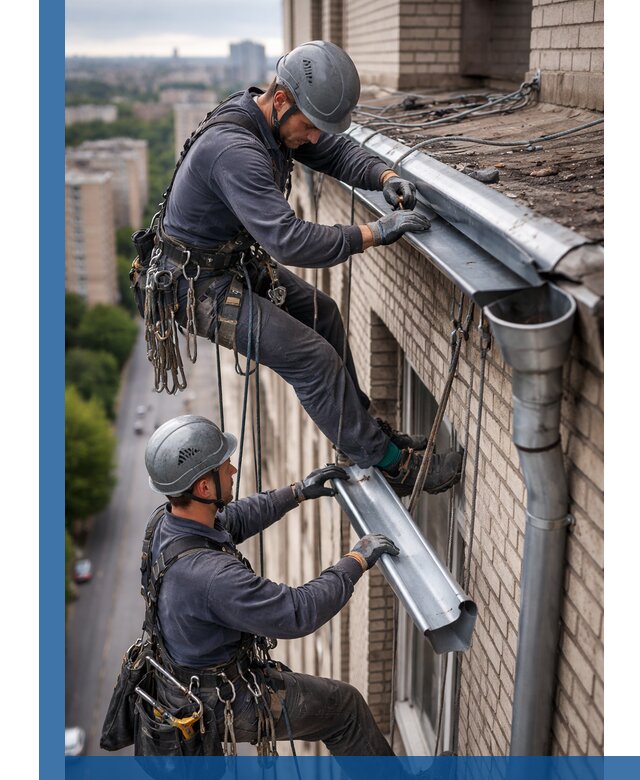 Ремонт водосточных желобов в Уфе, быстро и качественно