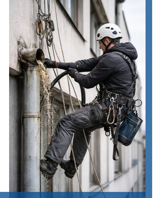 Прочистка водосточных труб в Уфе от 3596 р. | ВЫСОТНИК-Уфа