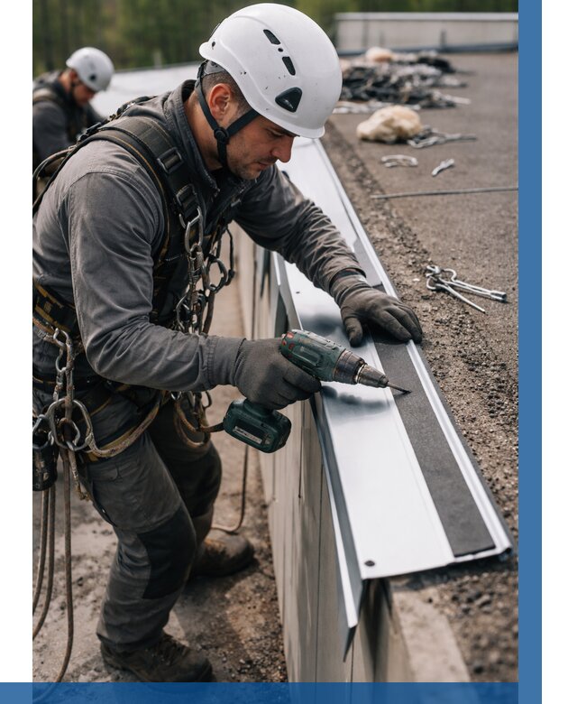 Монтаж капельника на кровле в Уфе от 308 р. | ВЫСОТНИК-Уфа