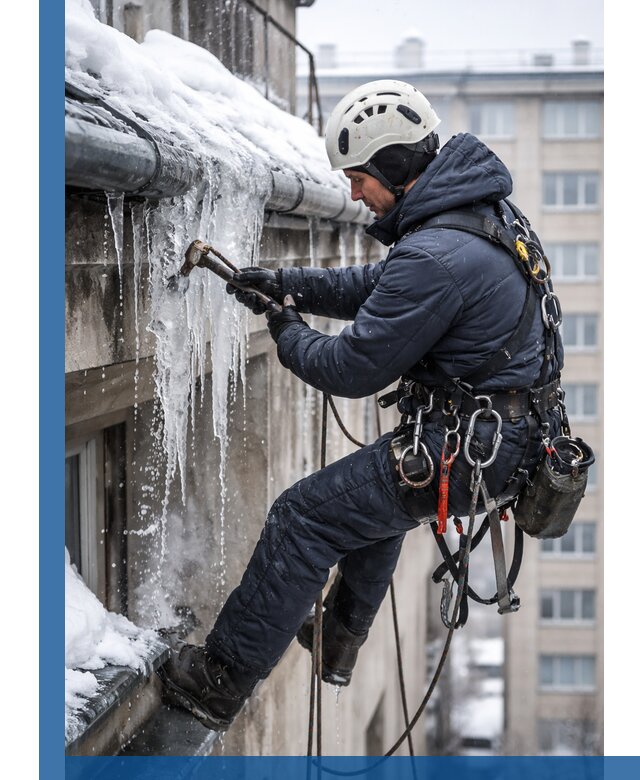 Удаление наледи и чистка водостоков в Уфе оперативно и безопасно