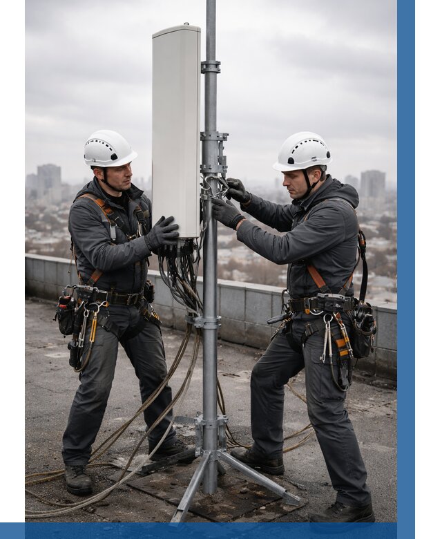Монтаж антенн связи на крыше в Уфе от 8734 р. | ВЫСОТНИК-Уфа
