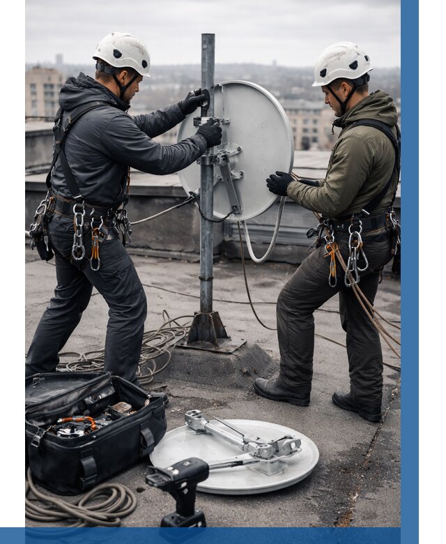 Демонтаж антенн на крыше в Уфе от 4624 р. | ВЫСОТНИК-Уфа