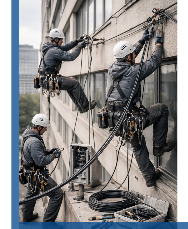 Прокладка оптоволоконного кабеля в Уфе под ключ с тестированием