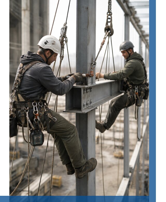 Монтаж металлоконструкций на высоте в Уфе от 3596 р. | ВЫСОТНИК-Уфа