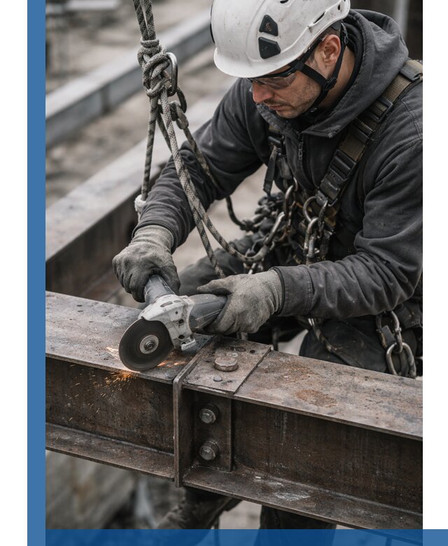 Резка металла на высоте в Уфе для зданий и конструкций