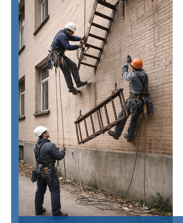 Демонтаж пожарной лестницы в Уфе быстро и безопасно