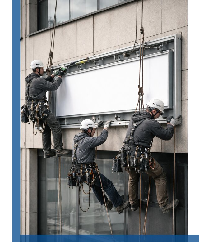 Профессиональный монтаж светового короба под ключ в Уфе