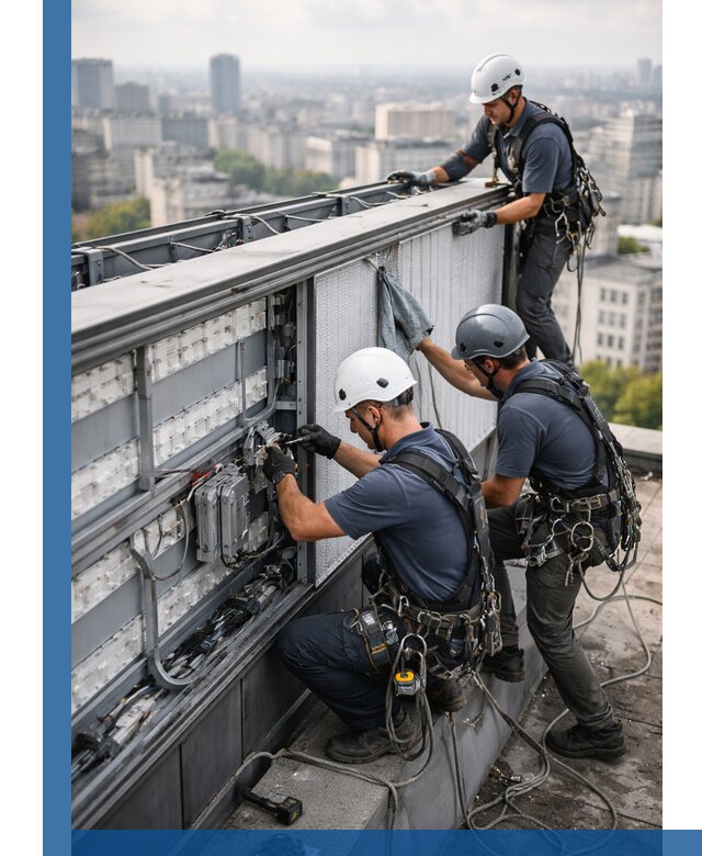 Профессиональное обслуживание крышной рекламы в Уфе под ключ