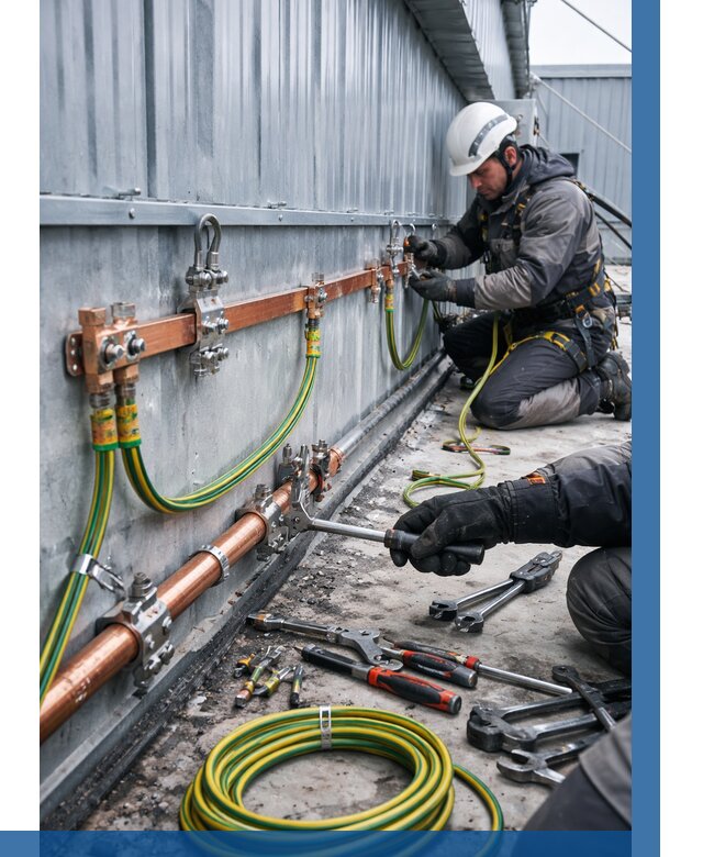 Монтаж заземления здания в Уфе от 25688 р. | ВЫСОТНИК-Уфа