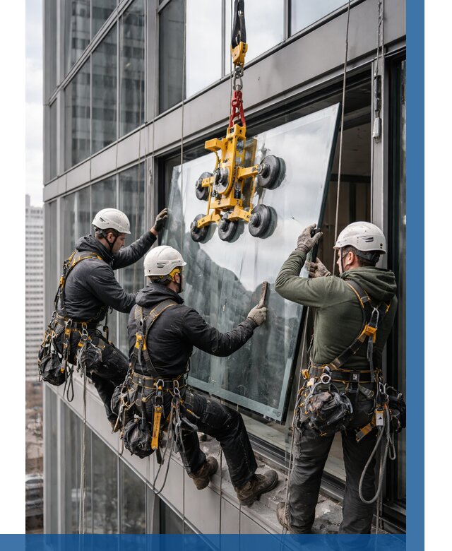 Фасадное остекление зданий под ключ в Уфе от 10275 р. | ВЫСОТНИК-Уфа