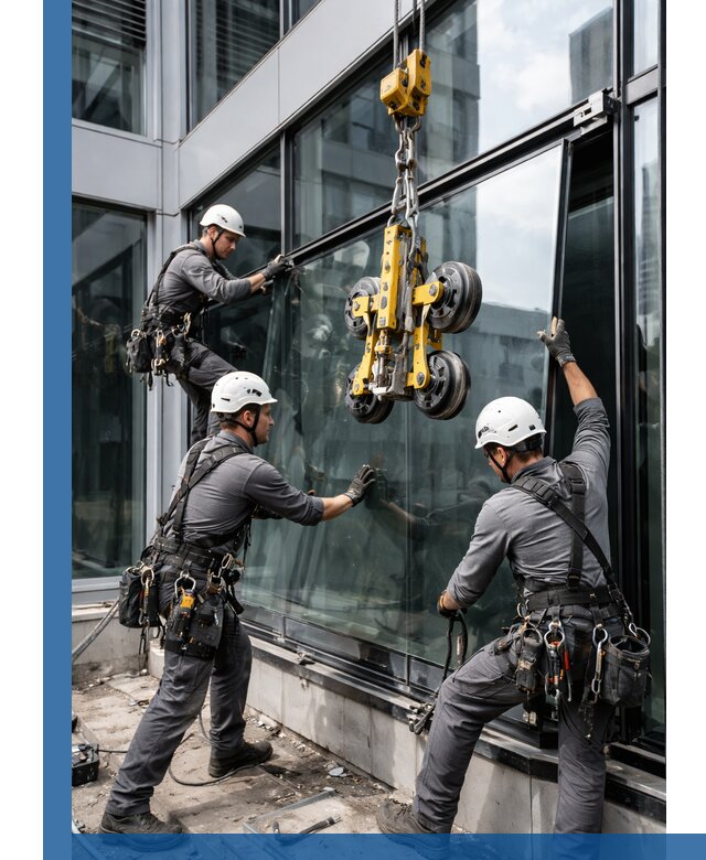 Структурное остекление фасадов в Уфе монтаж и обслуживание