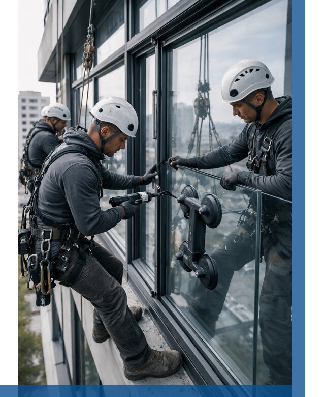 Витражное остекление зданий в Уфе от 3596 р. | ВЫСОТНИК-Уфа