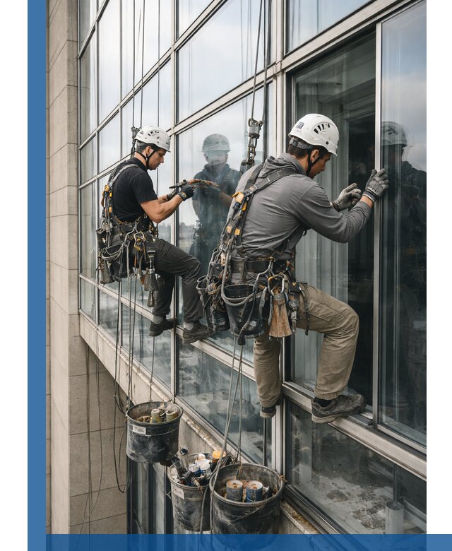 Ремонт витражных конструкций и фасадного остекления в Уфе