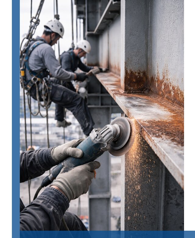 Зачистка металла от ржавчины и подготовка поверхностей в Уфе