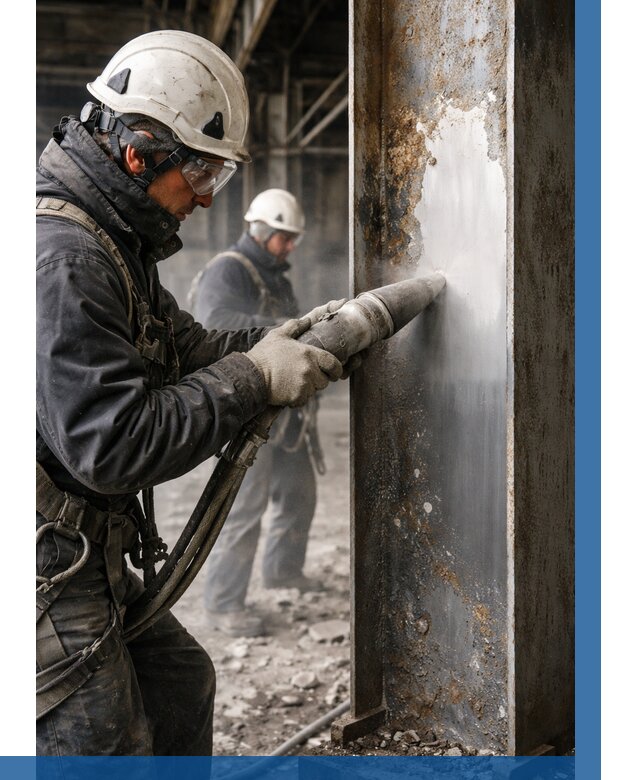 Удаление старой краски с металла в Уфе от 462 р. | ВЫСОТНИК-Уфа