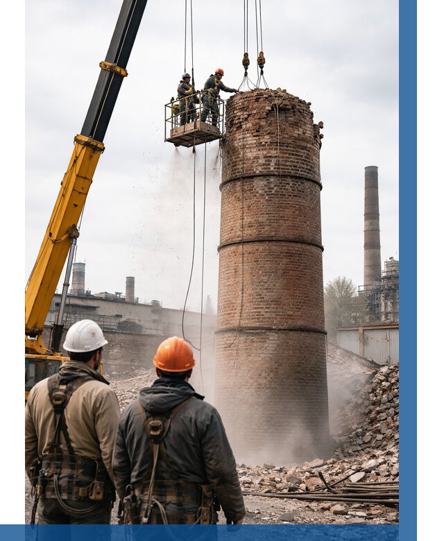 Демонтаж дымовой трубы в Уфе от 92475 р. | ВЫСОТНИК-Уфа, смета