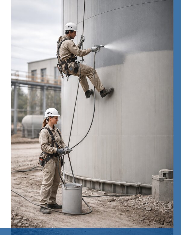 Покраска резервуаров в Уфе от 1233 р. | ВЫСОТНИК-Уфа — заказать