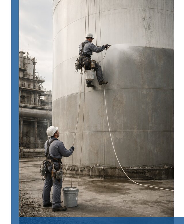 Покраска стальных резервуаров и емкостей в Уфе профессионально