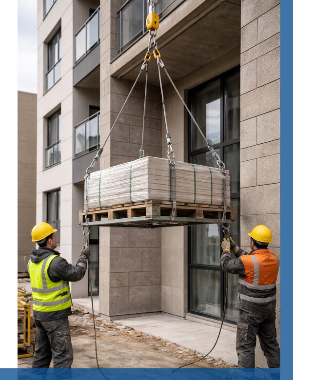 Подъем керамогранита на этаж в Уфе от 3596 р. | ВЫСОТНИК-Уфа