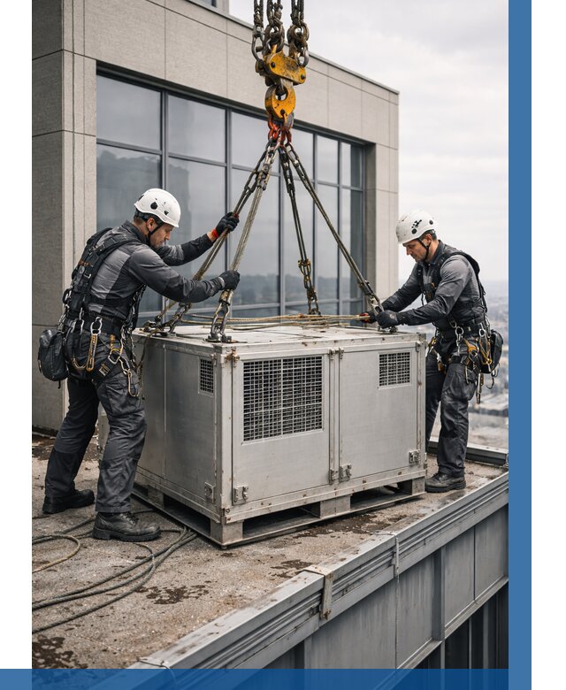 Такелажные работы на высоте в Уфе от 8220 р. | ВЫСОТНИК-Уфа