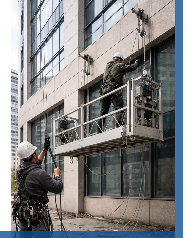 Монтаж и подъем фасадной люльки в Уфе от 12330 р. | ВЫСОТНИК-Уфа