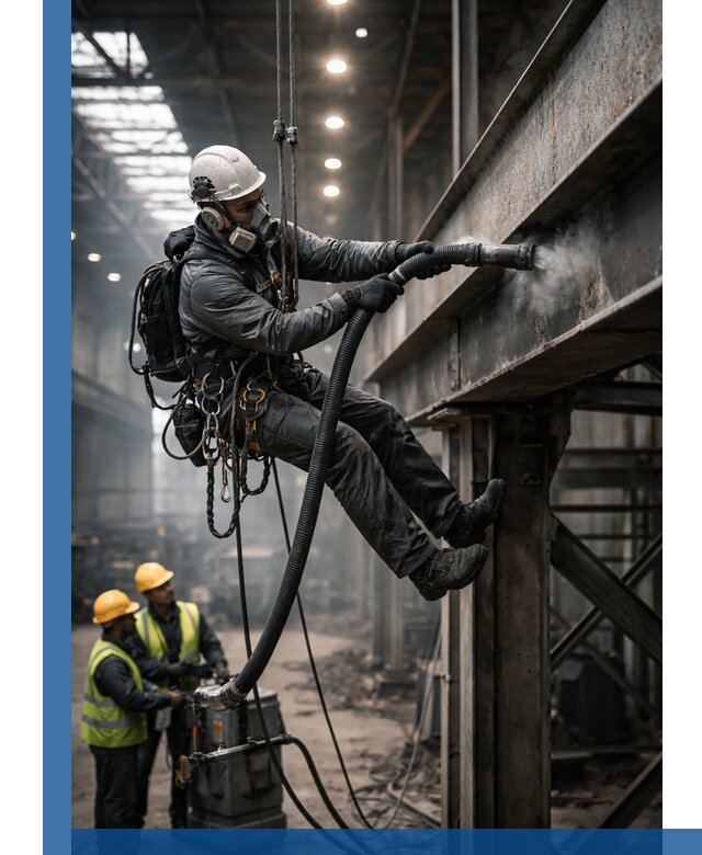 Обеспыливание конструкций в цехах промышленного производства в Уфе