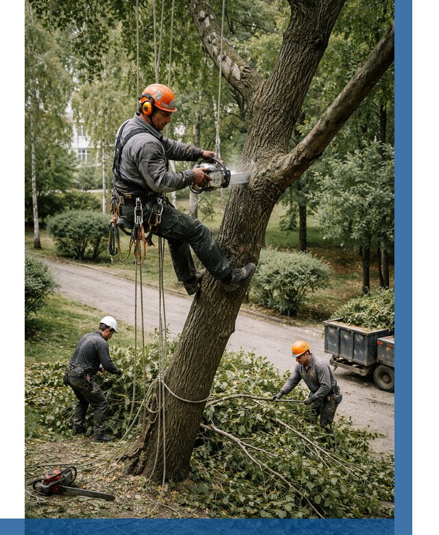 Кронирование деревьев в Уфе от 6679 р. | ВЫСОТНИК-Уфа