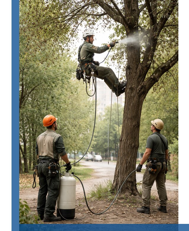 Обработка деревьев от вредителей в Уфе профессиональная защита