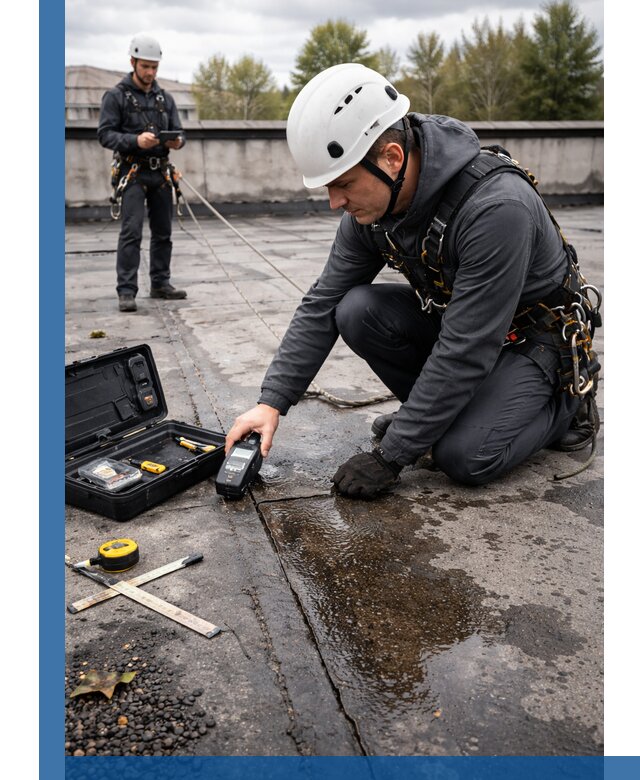 Обследование кровли на протечки и выявление дефектов в Уфе